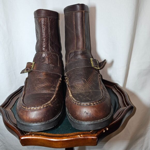 Lands' End Men's Brown Rugged Boots in New Condition sz 8.5D - Picture 1 of 7